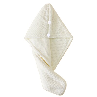 Νέο μαργαριτάρι βαμβακερό περιτύλιγμα πετσετών μαλλιών Super απορροφητικό γρήγορο στέγνωμα μαλλιών Πετσέτες από μικροΐνες Καπέλα καπέλων μαλλιών για στέγνωμα σγουρά μακριά παχιά μαλλιά