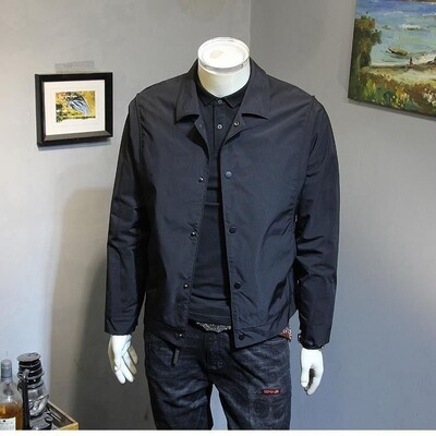 2023. Proljetno i jesensko korejsko izdanje Trend Jednostavna ležerna polo jakna dugih rukava, jednobojna svestrana prevelika kratka radna odjeća