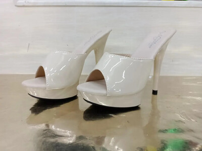 Γυναικείες παντόφλες Mule λουστρίνι σανδάλια Sexy Fashion 13CM Slides Party Παπούτσια για Γυναικεία Πολυτελή κόκκινα σανδάλια καλοκαιρινά άνετα