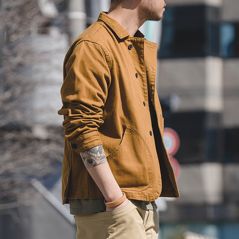 Maden Workwear Prantsuse vintage jakk Ingverkollane Amekaji vabaaja jahijoped Meeste 2023. aasta sügisene mitme taskuga mantliga välirõivad