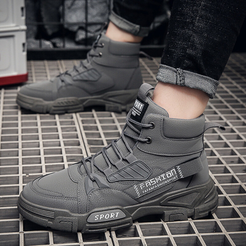 Ανδρικά μποτάκια εξωτερικής χρήσης Πλατφόρμα Comfort Ανδρικά στρατιωτικά μποτάκια Αντιολισθητικά ψηλά παπούτσια εργασίας Υψηλής ποιότητας Δερμάτινα ανδρικά μποτάκια 2024