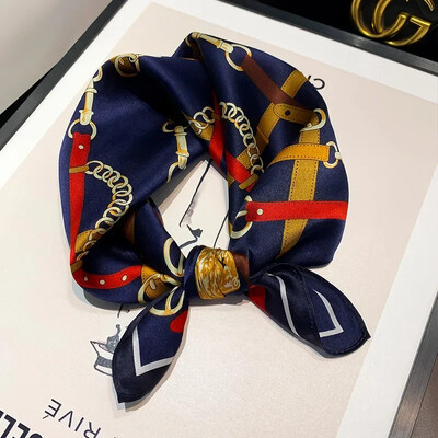 Šal Bandana od 100% svile Ženske četvrtaste marame Omot Marama Mulberry Proljetna moda Luksuzna visokokvalitetna traka za glavu Hidžab šalovi