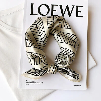 Šal Bandana od 100% svile Ženske četvrtaste marame Omot Marama Mulberry Proljetna moda Luksuzna visokokvalitetna traka za glavu Hidžab šalovi