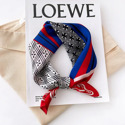 Šal Bandana od 100% svile Ženske četvrtaste marame Omot Marama Mulberry Proljetna moda Luksuzna visokokvalitetna traka za glavu Hidžab šalovi