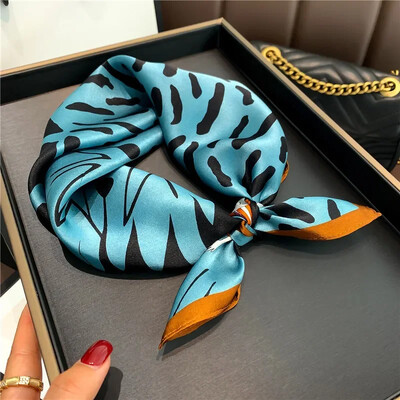 Šal Bandana od 100% svile Ženske četvrtaste marame Omot Marama Mulberry Proljetna moda Luksuzna visokokvalitetna traka za glavu Hidžab šalovi