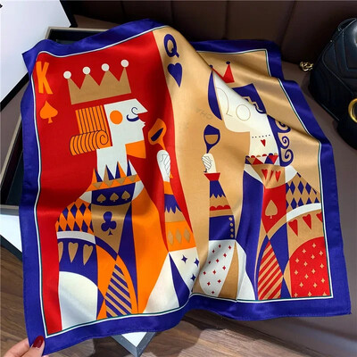 Šal Bandana od 100% svile Ženske četvrtaste marame Omot Marama Mulberry Proljetna moda Luksuzna visokokvalitetna traka za glavu Hidžab šalovi