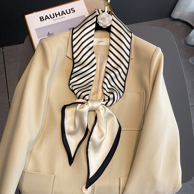 Πολυτελές μακρύ μεταξωτό μαντήλι Γυναικείο ζωικό στάμπα με άλογο Λεπτό στενό μαντίλι τσάντα κορδέλα μαλλιών Κορδέλα μαντίλι Γυναικείο μαντήλι