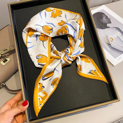 Πολυτελές μακρύ μεταξωτό μαντήλι Γυναικείο ζωικό στάμπα με άλογο Λεπτό στενό μαντίλι τσάντα κορδέλα μαλλιών Κορδέλα μαντίλι Γυναικείο μαντήλι