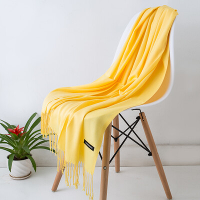 Desgine Brand Solid Women Cashmere Scarf Есен Зима Топли шалове Wraps 2024 Мъжки пашмини Пискюли Шалове Женски Foulard Mujer