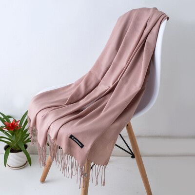 Desgine Brand Solid Women Cashmere Scarf Есен Зима Топли шалове Wraps 2024 Мъжки пашмини Пискюли Шалове Женски Foulard Mujer