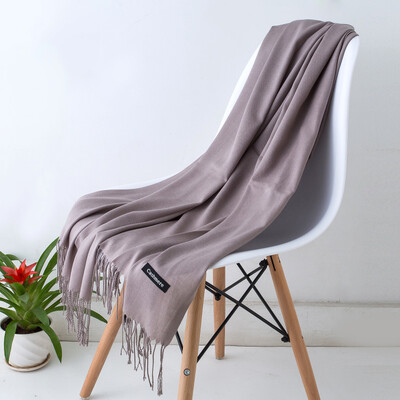 Desgine Brand Solid Women Cashmere Scarf Есен Зима Топли шалове Wraps 2024 Мъжки пашмини Пискюли Шалове Женски Foulard Mujer