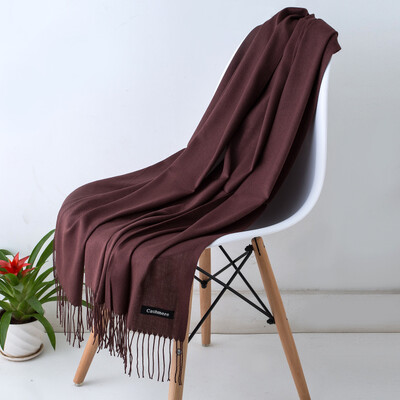 Desgine Brand Solid Women Cashmere Scarf Есен Зима Топли шалове Wraps 2024 Мъжки пашмини Пискюли Шалове Женски Foulard Mujer