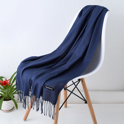Desgine Brand Solid Women Cashmere Scarf Есен Зима Топли шалове Wraps 2024 Мъжки пашмини Пискюли Шалове Женски Foulard Mujer