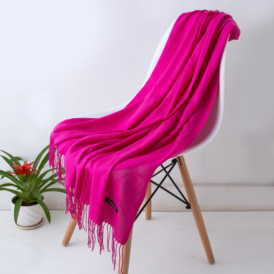 Desgine Brand Solid Women Cashmere Scarf Есен Зима Топли шалове Wraps 2024 Мъжки пашмини Пискюли Шалове Женски Foulard Mujer