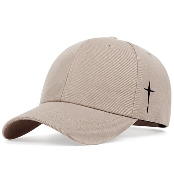 Unisex Simple Cross Water Drop Κέντημα Καπέλα μπέιζμπολ Άνοιξη και Φθινόπωρο με ρυθμιζόμενο καπέλο εξωτερικού χώρου αντηλιακό καπέλο