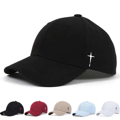 Şapci de baseball cu broderie în cruce simplă, unisex, cu picături de apă, de primăvară şi toamnă, în aer liber, reglabilă, ocazională, pălărie, pălărie cu protecţie solară