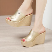 Suvised naiste sussid, uus mood, paksu talla kiiluga naiste sandaalid 2024 Disainer kõrge kontsaga sandaalid avatud varbaga kalasuu kingad