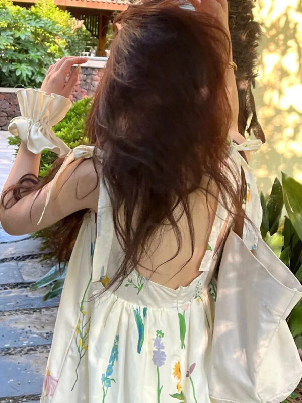 Ženska haljina bez rukava slatka ljetna midi opuštena ležerna Harajuku Ins stila Jednostavna y2k haljina za svečane prilike 2023 ženska haljina