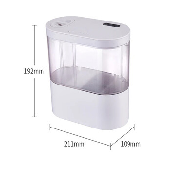 Desktop Creative Mini Fish Tank με σύστημα βιοχημικού φιλτραρίσματος LED Light Betta Fish Ecological Water Cycle