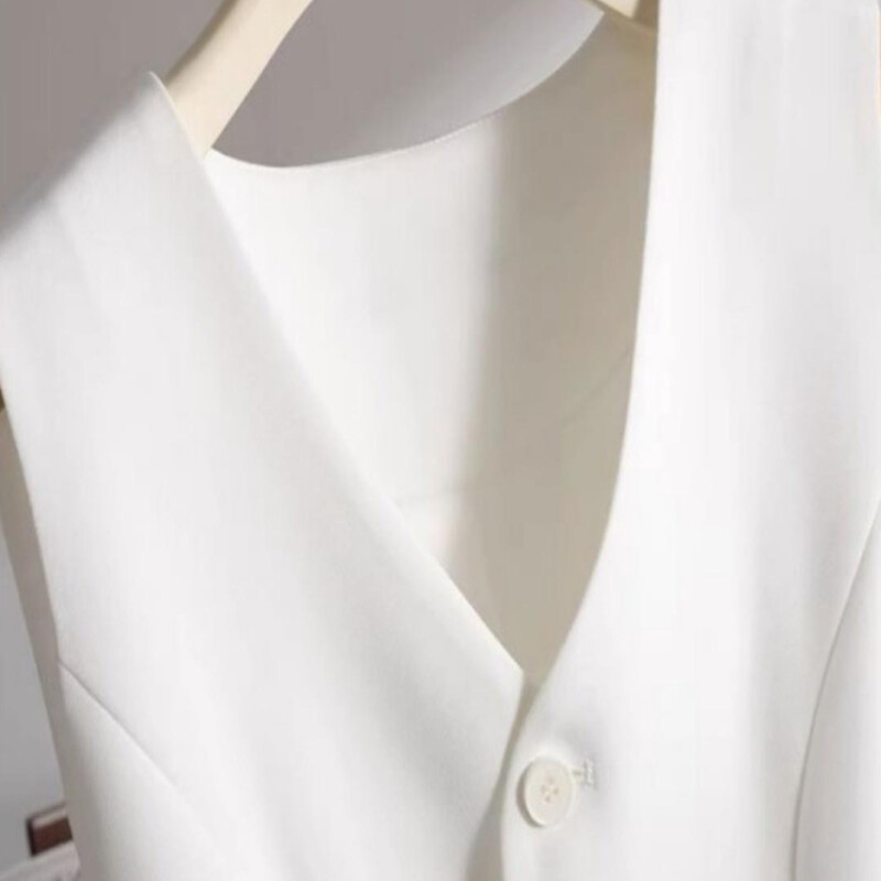 Ülikonnavestid Naised Lihtsad üherealised V-kaelusega varrukateta mantlid Igapäevased ülerõivad Esteetiline Korea stiil õhuke Täiesti sobiv trendikas uus