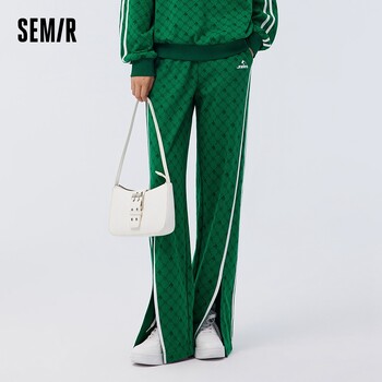 Semir casual παντελόνι Γυναικείο παντελόνι με φαρδύ σκίσιμο χρώματος αντίθεσης άνοιξη 2023 Νέο ρετρό παντελόνι