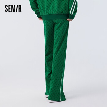 Semir casual παντελόνι Γυναικείο παντελόνι με φαρδύ σκίσιμο χρώματος αντίθεσης άνοιξη 2023 Νέο ρετρό παντελόνι