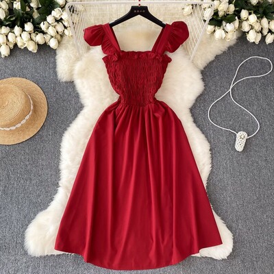 Γυναικείο φόρεμα YuooMuoo 2024 Νέα καλοκαιρινή μόδα Y2K Αμάνικο κοντό φόρεμα για πάρτι Κορεατικά ποπ streetwear outfits Vacation Vestidos