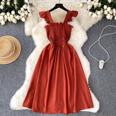 Γυναικείο φόρεμα YuooMuoo 2024 Νέα καλοκαιρινή μόδα Y2K Αμάνικο κοντό φόρεμα για πάρτι Κορεατικά ποπ streetwear outfits Vacation Vestidos