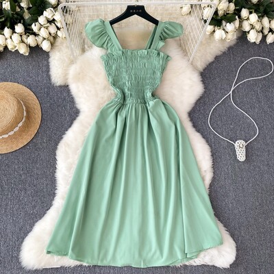 Γυναικείο φόρεμα YuooMuoo 2024 Νέα καλοκαιρινή μόδα Y2K Αμάνικο κοντό φόρεμα για πάρτι Κορεατικά ποπ streetwear outfits Vacation Vestidos