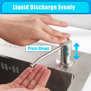 350/500ML Kitchen Liquid Soap Dispenser Pumps Kitchen Bathroom Soap Dispenser Νεροχύτης Μπουκάλι σαπουνιού Αξεσουάρ μπουκαλιών εργαλείων κουζίνας