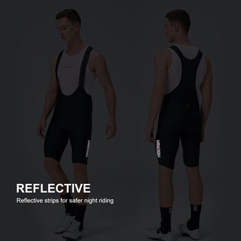 HISERWA Men Cycling Bib Shorts Racing Bike Pants 7H Italy Elastic Interface Pro Team Pad Riding Bib Tights MTB Bicycke Bib Short