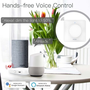 ZigBee Smart Rotary/Touch Light Dimmer Switch Smart Life/Tuya APP Remote Control Λειτουργεί με Alexa Google Voice Assistants EU