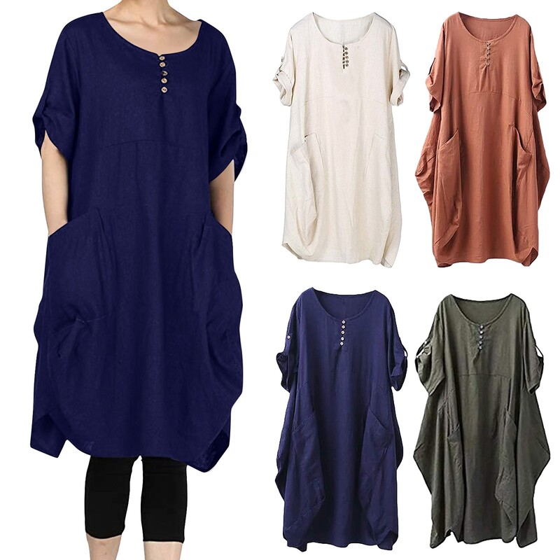 Naiste Fat Mm Linane Plus Size Lantern seelik Ümara kaelusega vöökleit pidulikuks sündmuseks kleidid õhtukleit avar naiste kleit