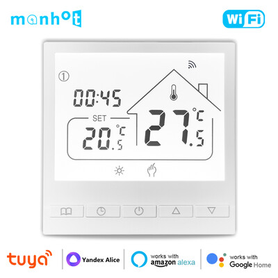 Tuya Smart WIFI Sobni termostat Bojler za vodu/plin Električni regulator temperature podnog grijanja vode Google Alexa Yandex Alice