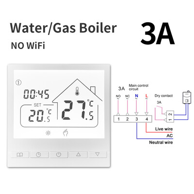 Tuya Smart WIFI Стаен термостат Воден/газов котел Електрически подово водно отопление Регулатор на температурата Google Alexa Yandex Alice