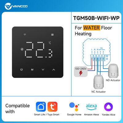 Tuya Smart WiFi термостат Топъл електрически терморегулатор Воден подов отоплителен регулатор на температурата Газов котел с Alexa Alice