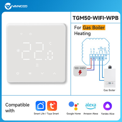 Tuya Smart WiFi термостат Топъл електрически терморегулатор Воден подов отоплителен регулатор на температурата Газов котел с Alexa Alice
