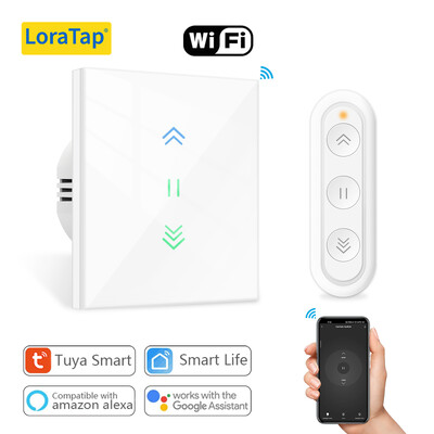 LoraTap függöny redőny WiFi redőnyök kapcsoló háttérvilágítás csőmotor Tuya Smart Life alkalmazás Google Home Alexa Echo