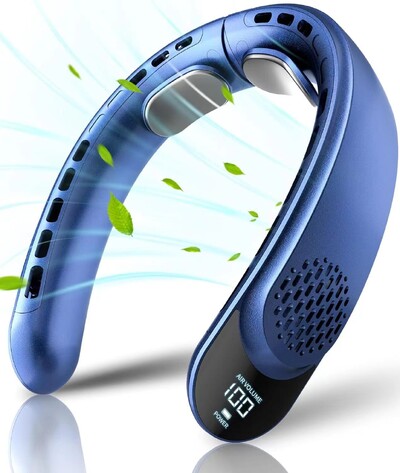 4 mootoriga S8 kaela ventilaator jahutus laetav kliimaseadme ventilaator Õhujahuti 3600 mAh õhukonditsioneer 3 kiirusega välispordiks