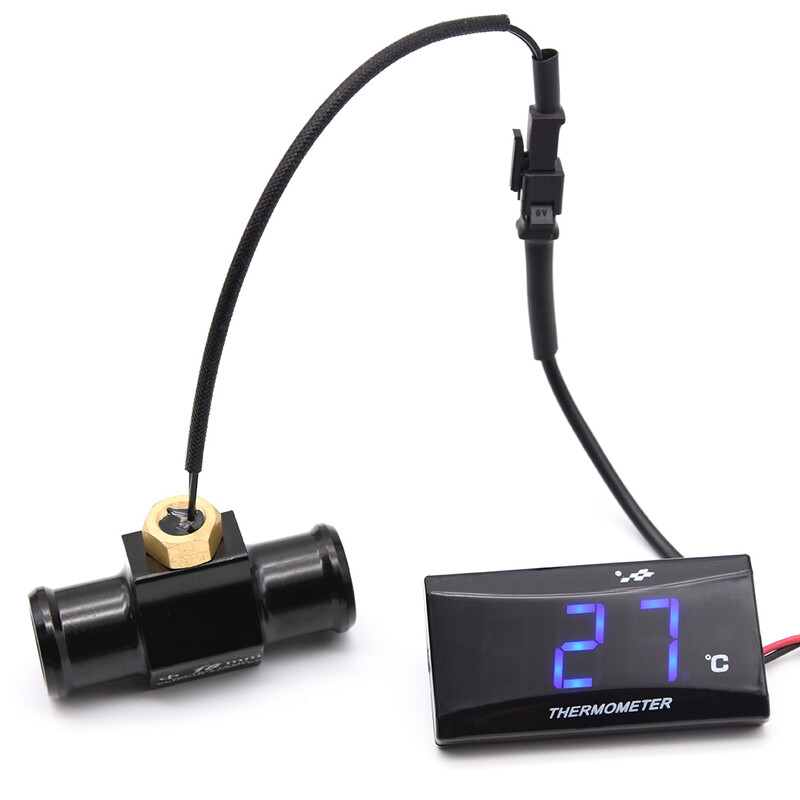 Mini matuoklio termometro motociklo KOSO vandens temperatūros matuoklis XMAX300 CB400 MT 07 09 + Koso temperatūros jutiklis