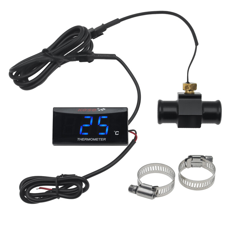 Mini matuoklio termometro motociklo KOSO vandens temperatūros matuoklis XMAX300 CB400 MT 07 09 + Koso temperatūros jutiklis