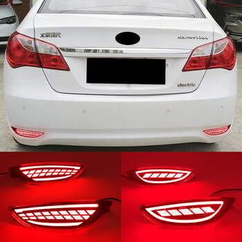 Φώτα πίσω προφυλακτήρα LED αυτοκινήτου για Hyundai Accent Verna Solaris Brio 2008-2015 Πίσω ανακλαστήρας φρένων Φλας ομίχλης