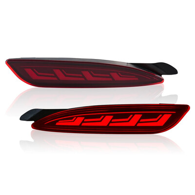 Φώτα ανακλαστήρα LED πίσω προφυλακτήρα αυτοκινήτου για Mazda CX5 CX-5 2022 2023 Δυναμική φλας Αξεσουάρ προειδοποιητική λυχνία φρένων 12V