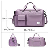 Пътна чанта Carry On Пътна чанта с голям капацитет Weekender Overnight Duffle Bags с отделение за обувки Спортни чанти за фитнес за жени