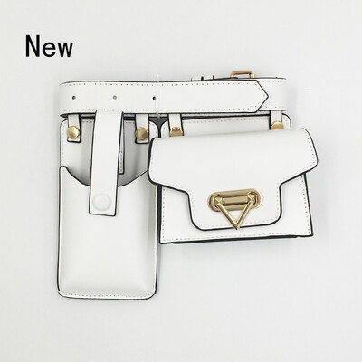 2-osaline naiste vöökott Luksusliku disainiga taktikalised vöökotid Naiste nahast klapiga Fanny Pack õlakott rinnakott