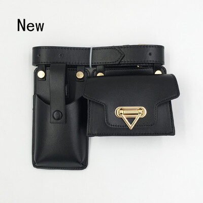 2-osaline naiste vöökott Luksusliku disainiga taktikalised vöökotid Naiste nahast klapiga Fanny Pack õlakott rinnakott