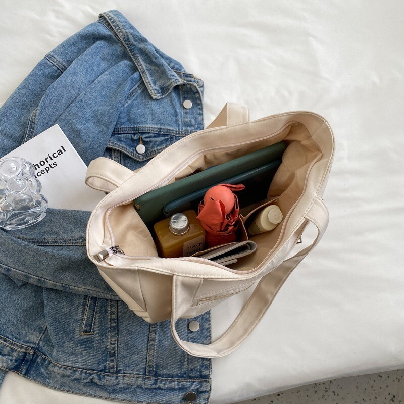 Geantă de umăr de modă pentru femei, geantă de tote pentru studenți de capacitate mare, 2023, geantă nouă de pânză pentru navetiști.