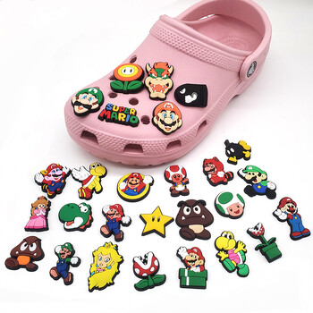 27PCS Cartoon Cute Shoe Charms for Clogs σανδάλια Διακόσμηση πόρπη παπουτσιών