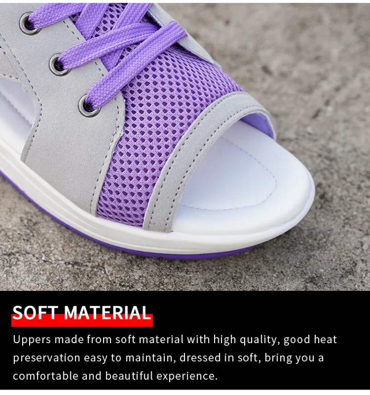 Naiste rihmaga platvormiga sandaalid Sport Sabot tossud Kingad lahtise ninaga Mugavad vabaaja võrkkangast hingavad sandaalid 2023. aasta suvi