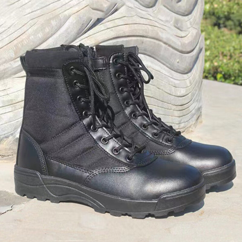 Suure jõudlusega taktikalised saapad meestele Mustad veekindlad välimatkasaapad Libisemisvastased sõjaväesaapad